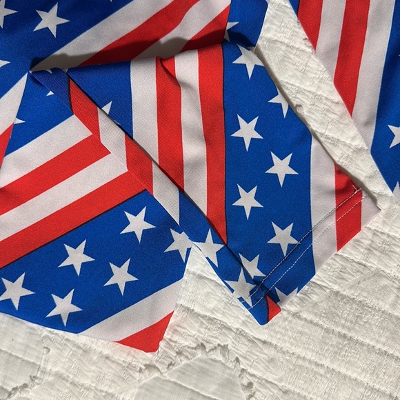 Tipsy elves size M red white blue flag leggings - Picture 2 of 4